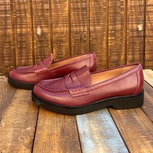 SOLD Nordstrom Lafayette Maroon Penny Loafers